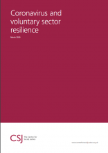 Coronavirus and voluntary sector resilience